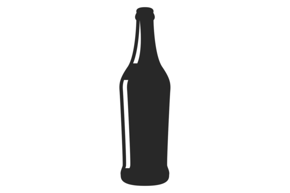 Download Wine Bottle Black Silhouette. Alcohol Dr - Silhouette Collection