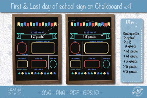 Download First Day of PreSchool SVG Chalkboard - Day Collection