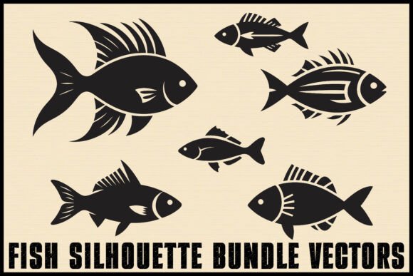 Download Fish Silhouette Vector Bundle Set - Silhouette Collection