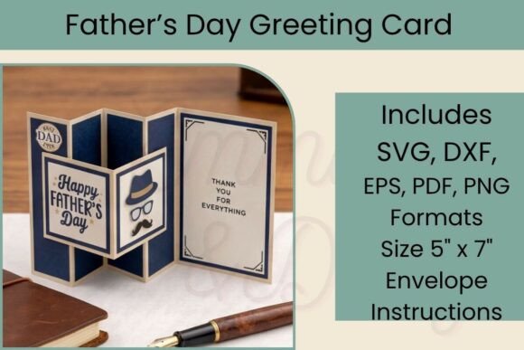 Download Father’s Day 3D Card, Pop Up Dad Card - Day Collection