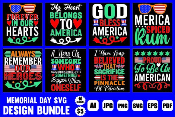 Download Memorial Day Svg Design Bundle - Day Collection
