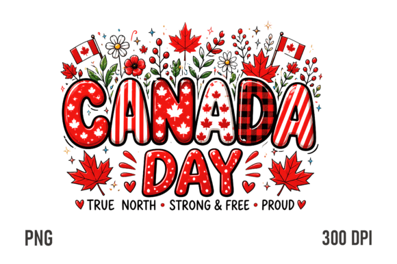 Download Canada Day Patriotic Lettering PNG - Day Collection