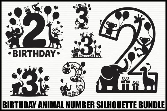 Download Birthday Animal Number Set - Day Collection