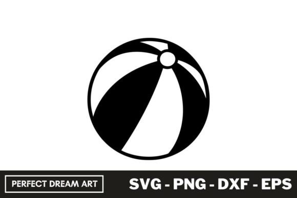Download Beach Ball SVG Silhouette File - Silhouette Collection