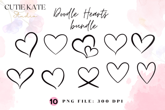 Download Heart Png,Doodle Bundle,Valentine's Day - Day Collection