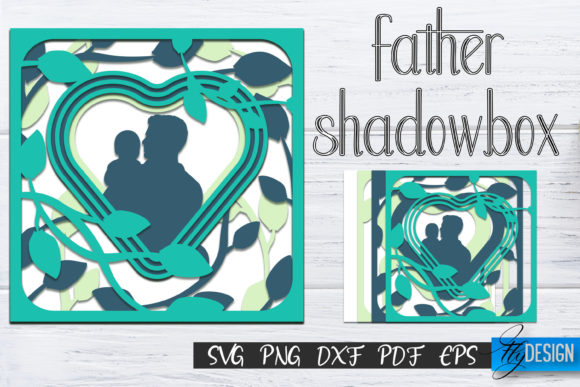 Download Father's Day Shadow Box SVG, Dad SVG V.1 - Day Collection