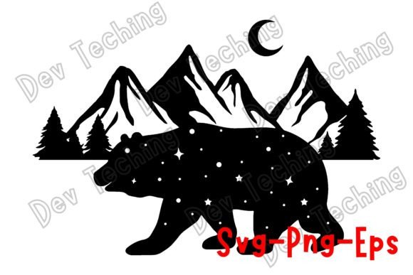 Download Mountain Bear Silhouette Svg - Silhouette Collection