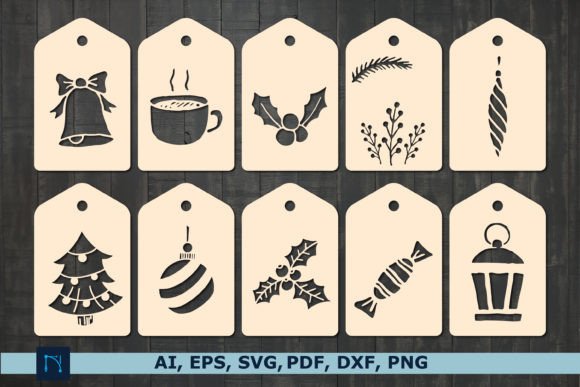 Download Laser Cut Christmas Gift Tag SVG Bundle - Premium Resources