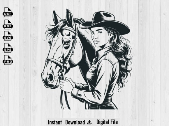 Download Cowboy on Horse SVG Silhouette File - Silhouette Collection