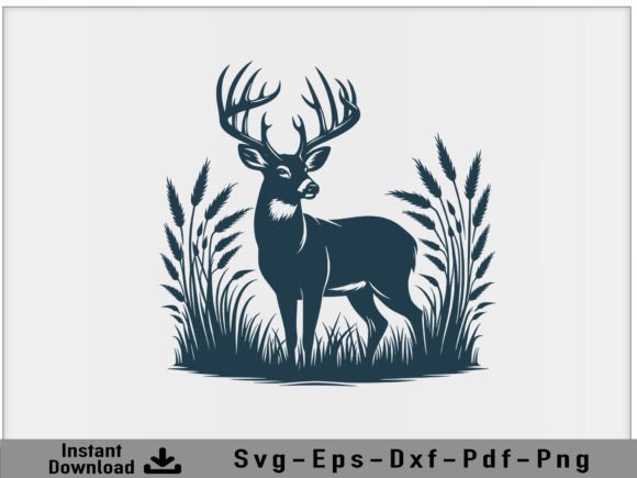 Download Hunting DEER Svg Vector Silhouette File - Silhouette Collection