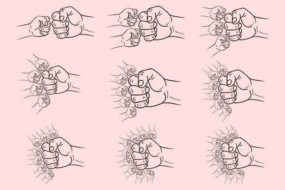 Download Father's Day Fist Bump Set, Fathers Love - Day Collection