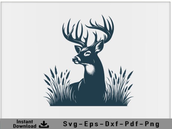 Download Hunting DEER Svg Vector Silhouette File - Silhouette Collection