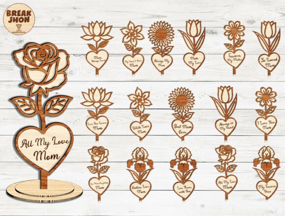 Download Mother’s Day Flower Heart SVG Bundle - Day Collection