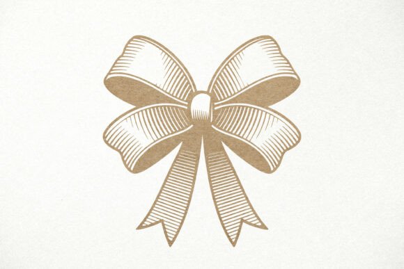 Download Ribbon Bow SVG. Birthday Bow Engraving - Day Collection