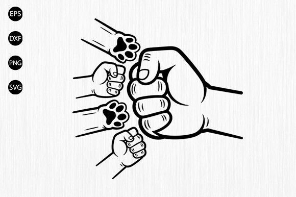 Download Father's Day Fist Bump Set SVG, Dad SVG - Day Collection