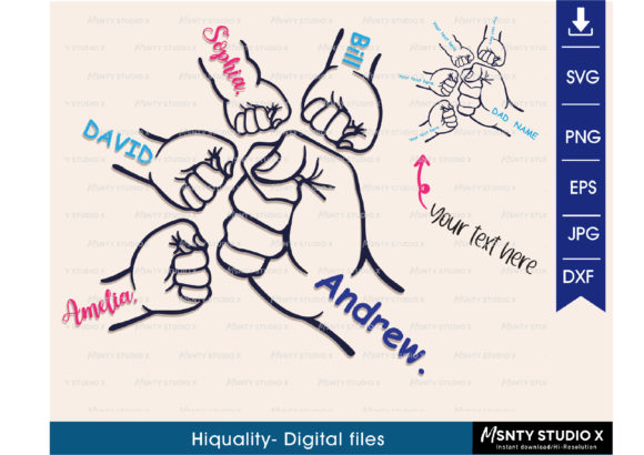 Download Father's Day Fist Bump Set, Father's Day - Day Collection