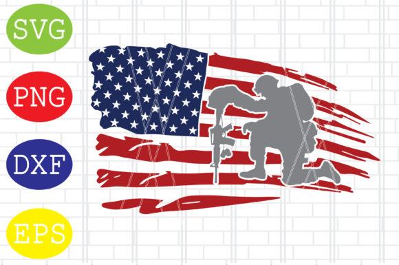 Download Flag with Soldier Svg, Memorial Day Svg - Day Collection