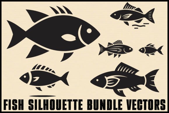 Download Fish Silhouette Vector Bundle Set - Silhouette Collection