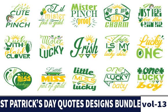 Download 15 ST PATRICK'S DAY Quotes Designs Bund - Day Collection
