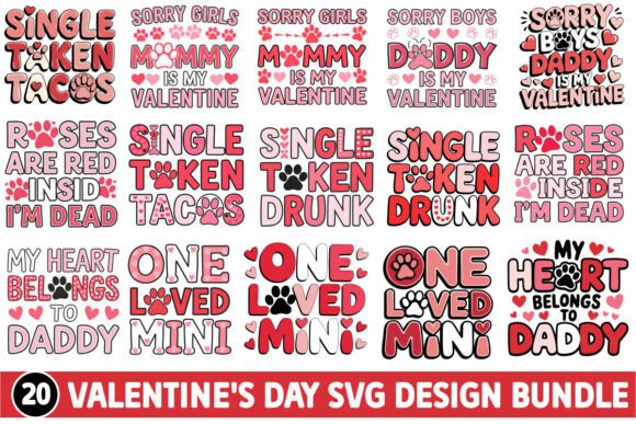 Download Valentine's Day SVG Retro Design Bundle - Day Collection