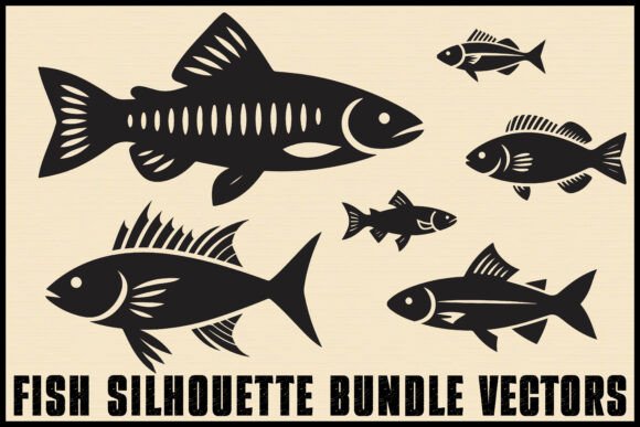 Download Fish Silhouette Vector Bundle Set - Silhouette Collection
