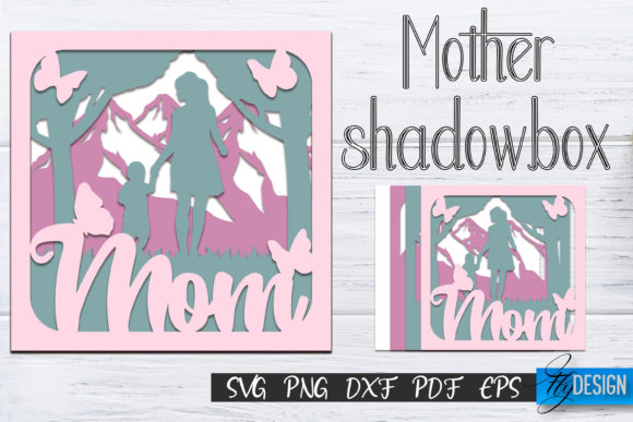Download Mother's Day Shadow Box SVG, Mom SVG V.2 - Day Collection