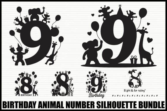 Download Birthday Animal Number Set - Day Collection