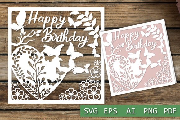 Download Happy Birthday Card SVG Files, Birthday - Day Collection