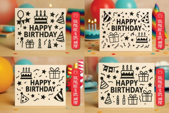 Download Cricut Birthday Gift Card SVG Bundle - Day Collection