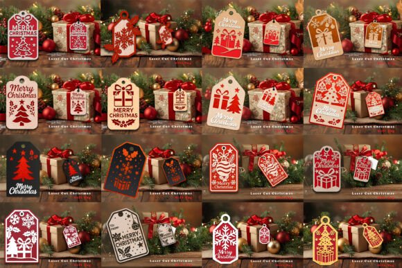 Download Laser Cut Christmas Gift Tag SVG Bundle - Christmas gift tag svg bundle Collection