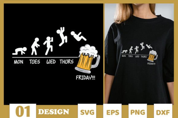 Download Monday Tuesday Friday Beer Drinking SVG - Day Collection