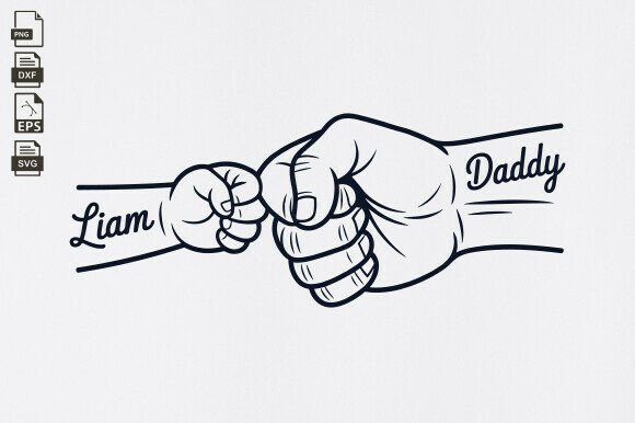 Download Father's Day Fist Bump Set, Dad Fist Bum - Day Collection