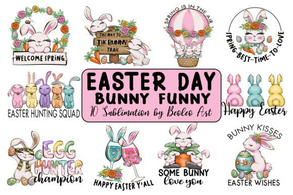 Download Easter Day Bunny Funny Bundle Design - Day Collection