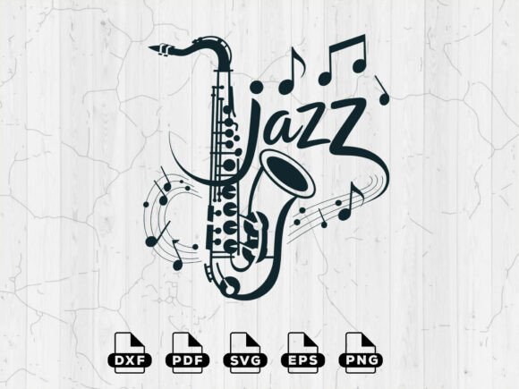 Download Musical Decal Art Svg, Silhouette File - Silhouette Collection