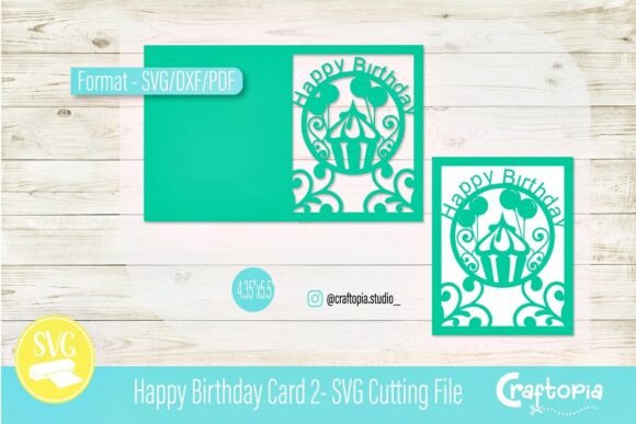 Download Happy Birthday Card 2 – SVG Cutting File - Day Collection