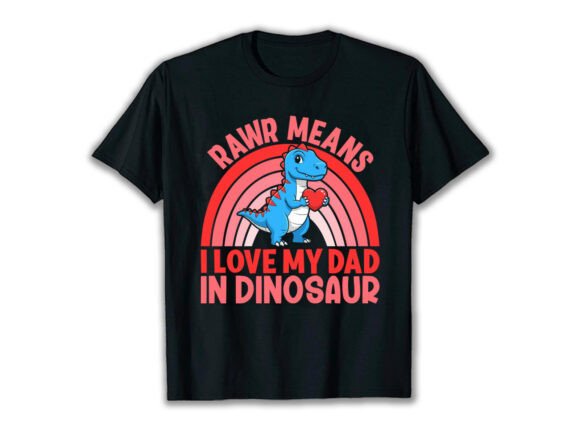 Download Dino Dad Love Valentine's Day T-Shirt - Day Collection